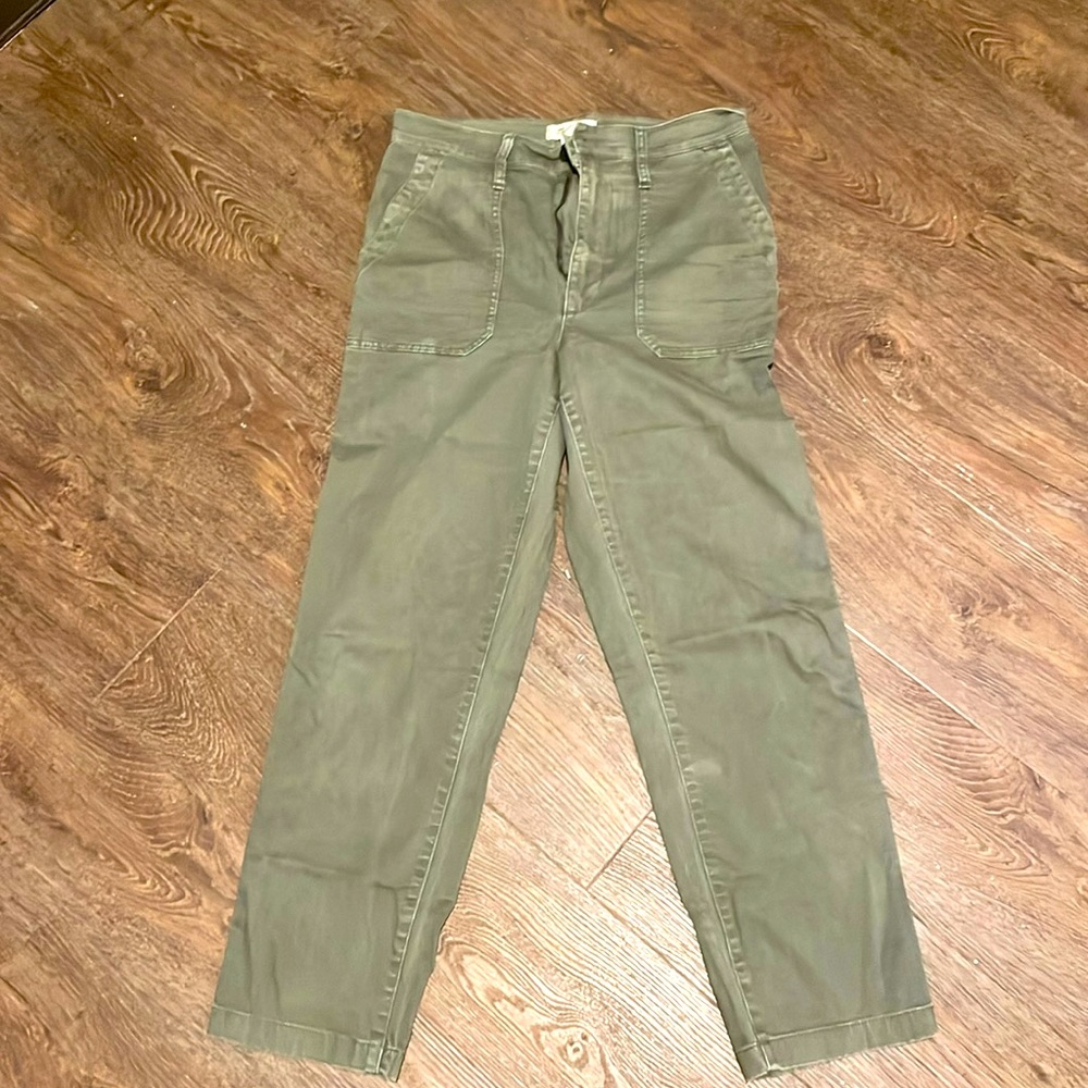 Green military pant from Madewell